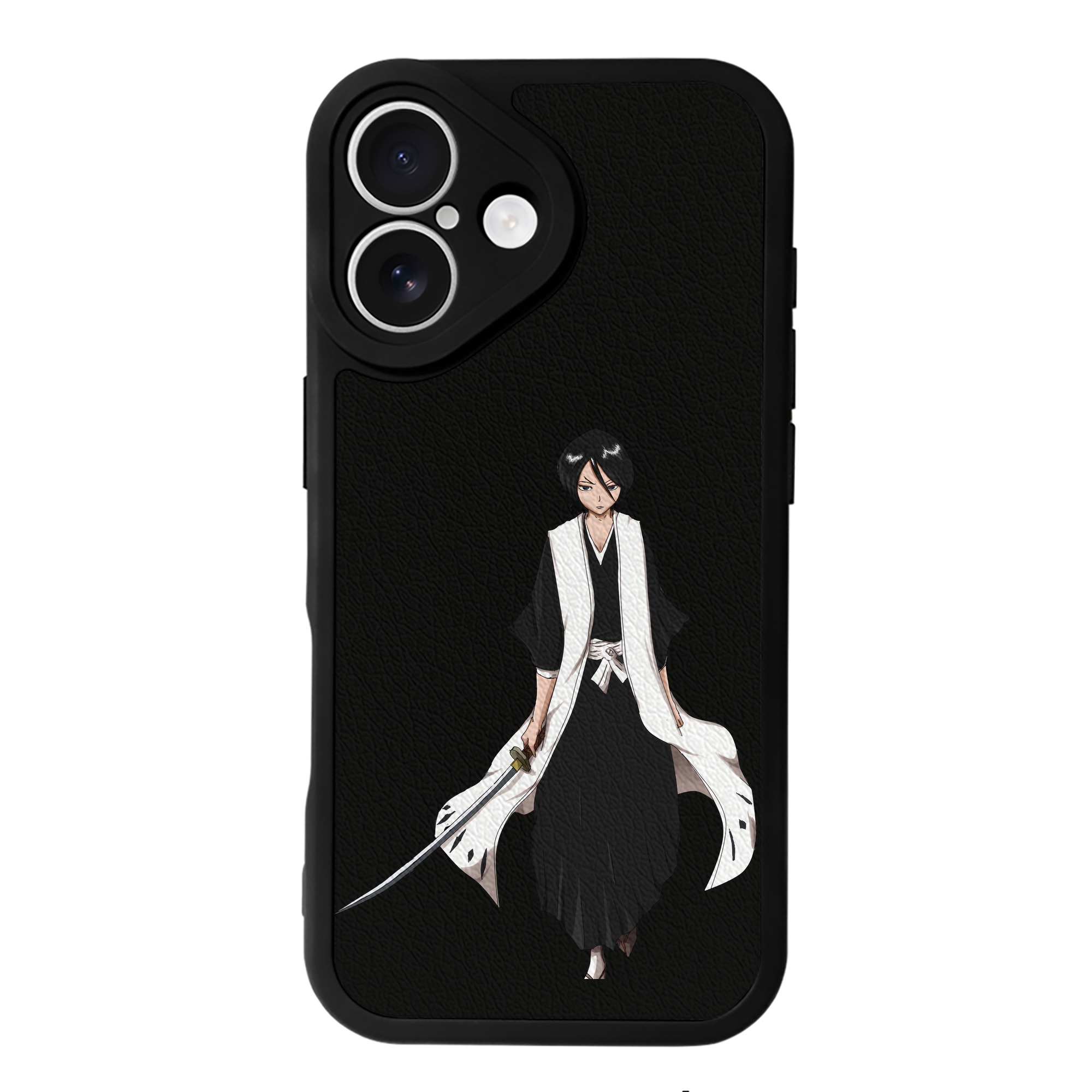 （画像用） ブリーチ 朽木ルキア BLEACH Kuchiki Rukia 【iPhone 16シリーズ対応】シリコンスマホケース（レザー調） 材質：シリコン